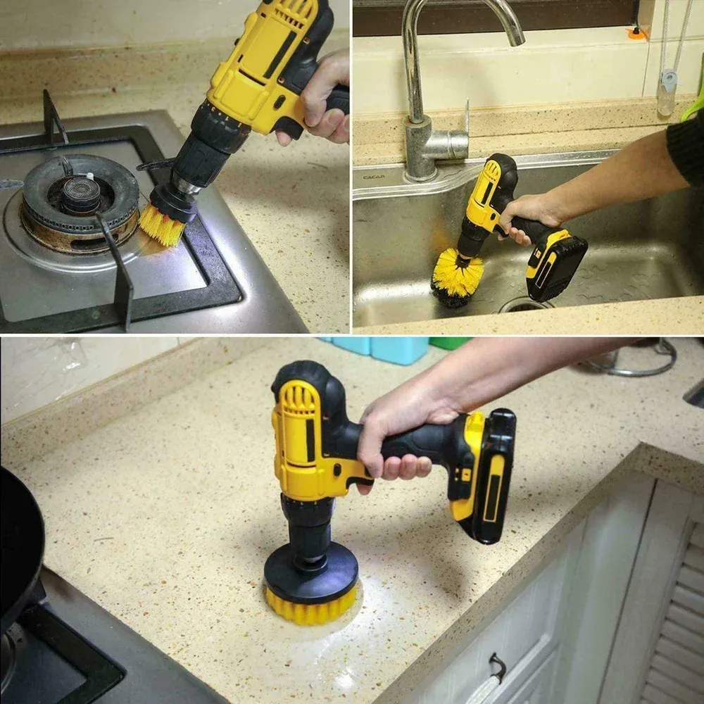 Brosse compacte pour écrous et espaces étroits