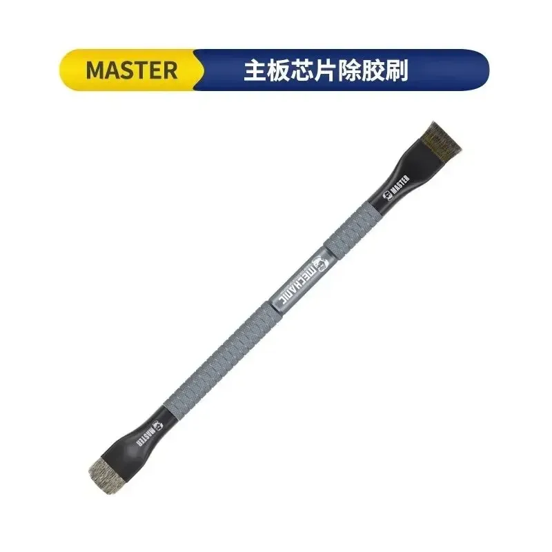 Brosse en acier pour technicien en électronique : nettoyage de cartes mères, retrait de colle, nettoyage des pads CI, des PCB et des CPU, réparation BGA, avec fonction brosse à souder 11