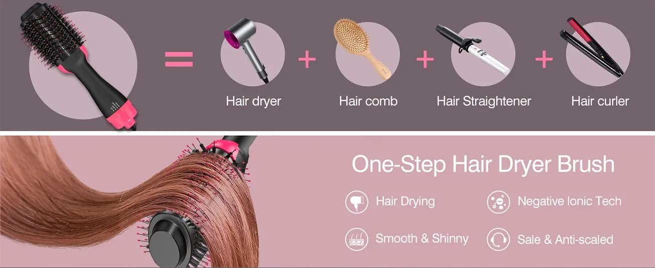 Sèche-cheveux et volumateur lisseur LISAPRO 2 en 1