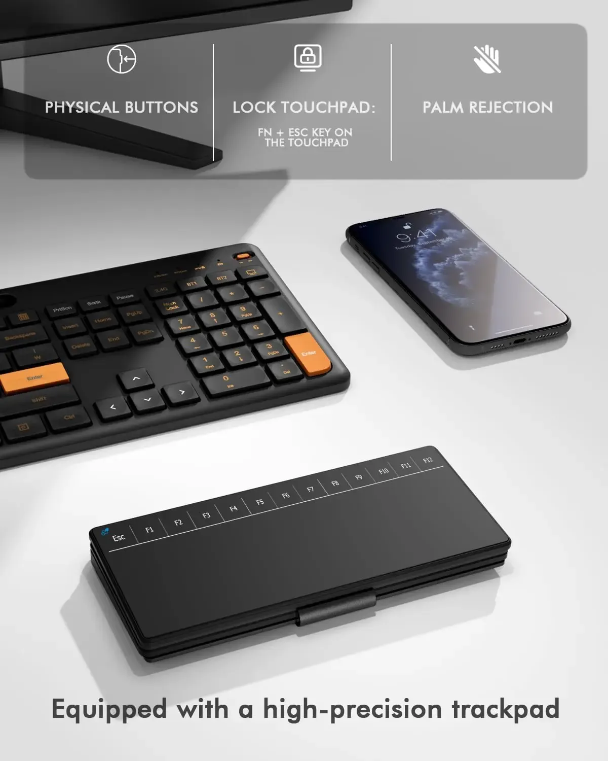 Clavier avec pavé tactile intégré