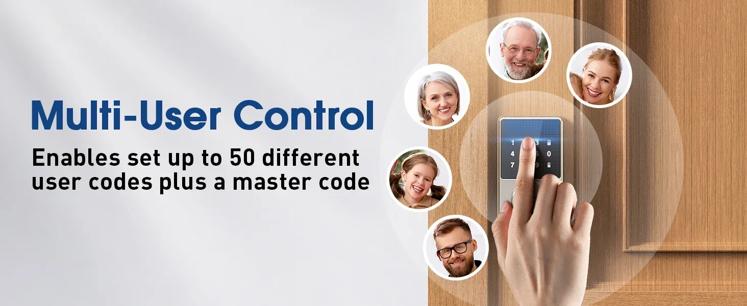 Gestion des codes utilisateurs sur le clavier tactile