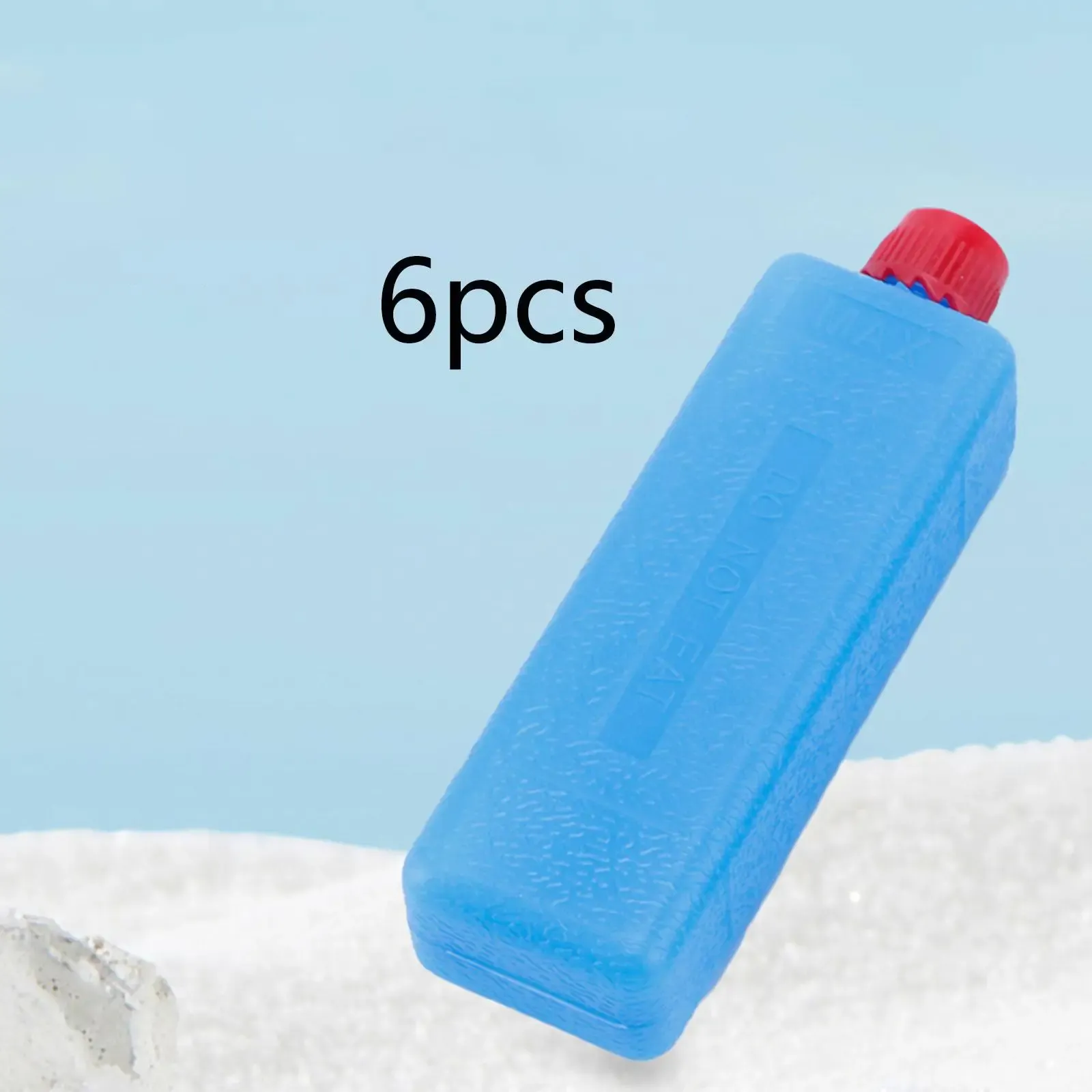 Blocs de glace réutilisables rectangulaires, lot de 6 à 12, pour camping, pique-niques, barbecues et voyages 3