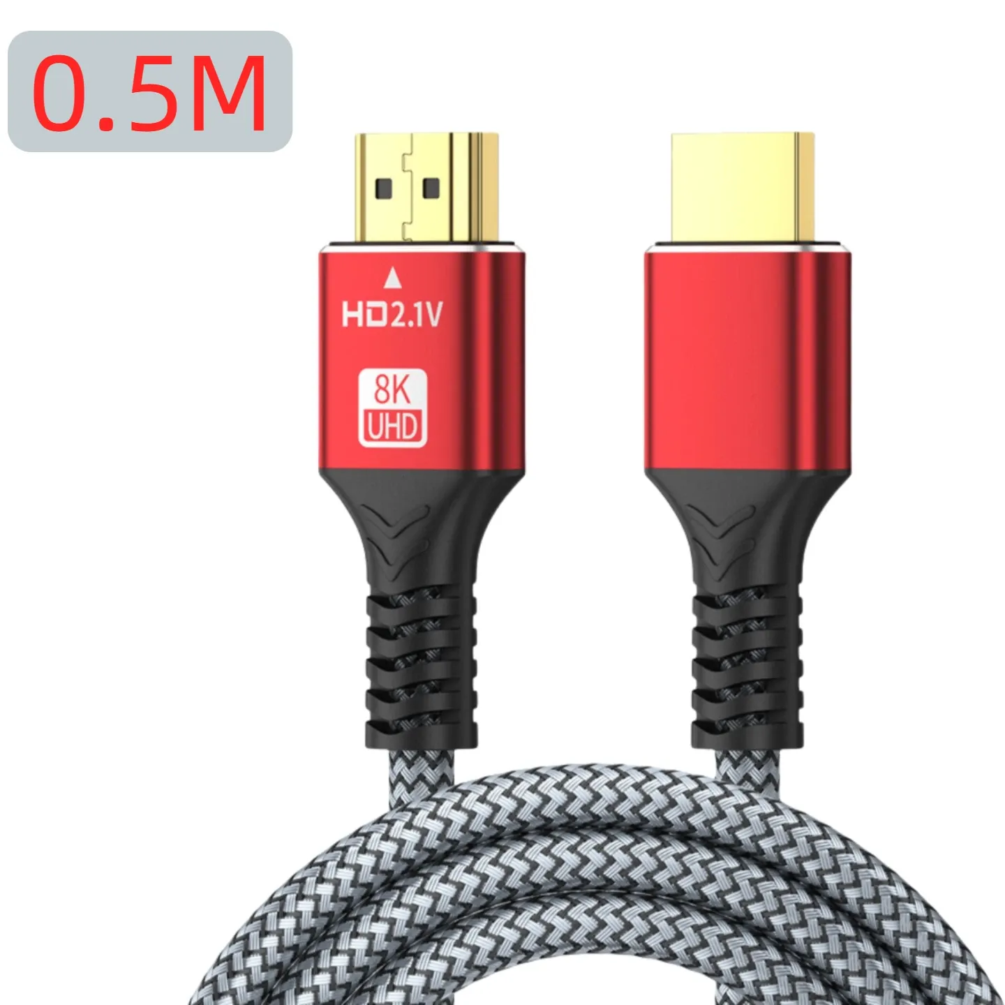 Câble HDMI 2.1 48 Gbps 8K 60Hz, 4K 120Hz, HDR et 3D, longueurs 50 cm, 1 m, 2 m, 3 m et 5 m, compatible HDTV et PC 11