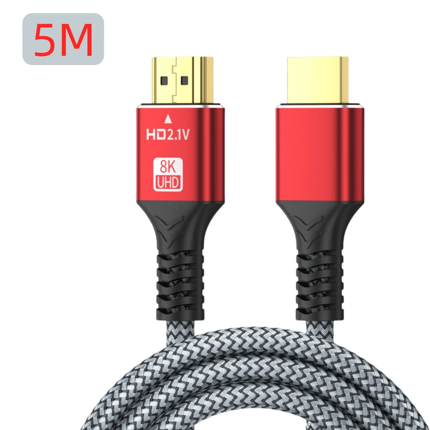 Câble HDMI 2.1 48 Gbps 8K 60Hz, 4K 120Hz, HDR et 3D, longueurs 50 cm, 1 m, 2 m, 3 m et 5 m, compatible HDTV et PC 8