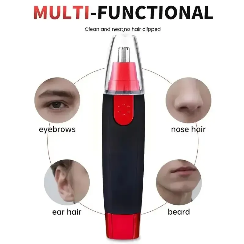 Tondeuse sans fil pour le nez et les oreilles, toilettage indolore du visage et des sourcils 2