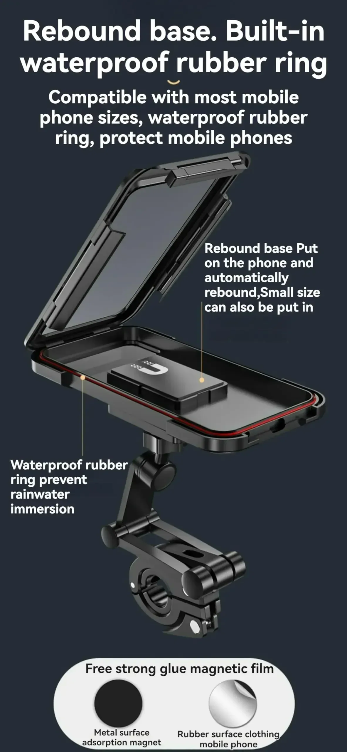 Support de téléphone vélo en situation de conduite