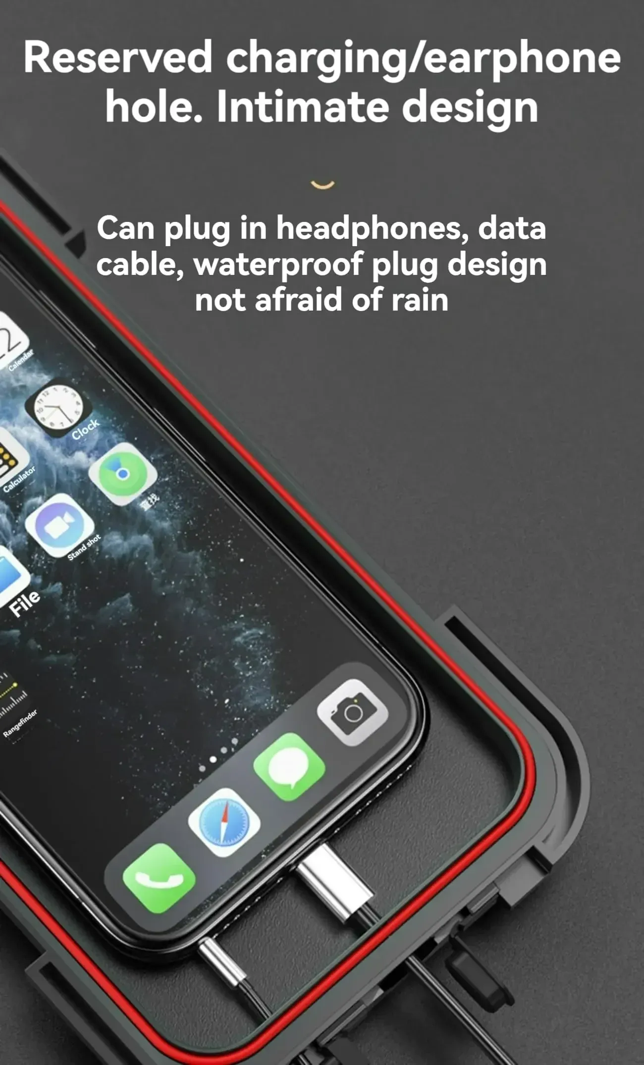 Support de téléphone adapté aux coques épaisses