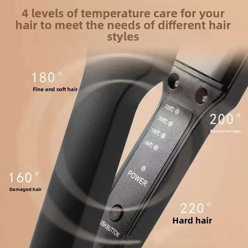 Fer à friser et à onduler en céramique tourmaline à chauffe rapide et température réglable, pour des ondulations volumineuses en usage professionnel 3