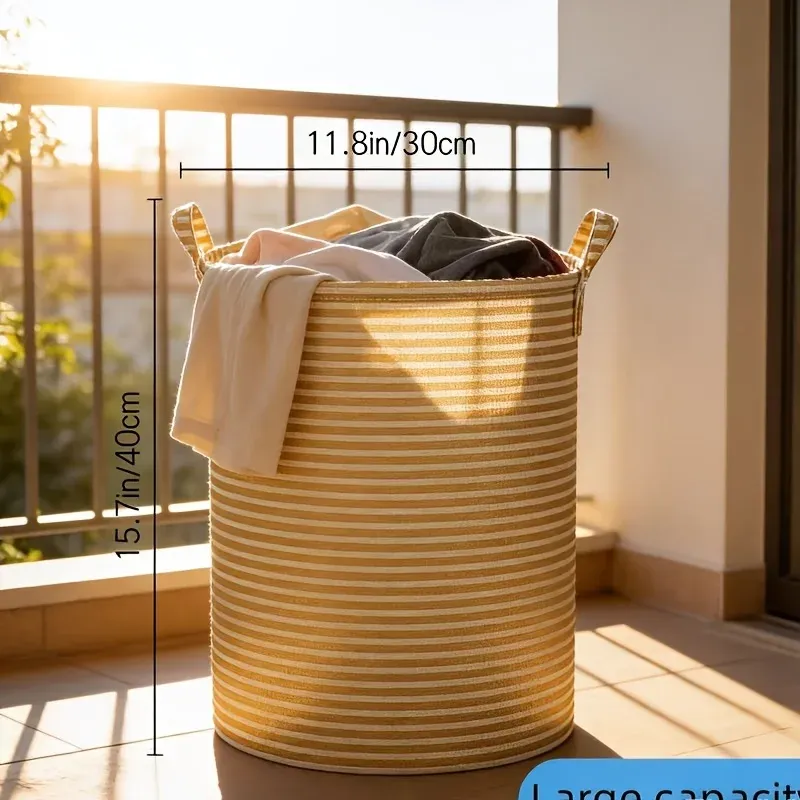 Panier à linge pliable, finition et détails
