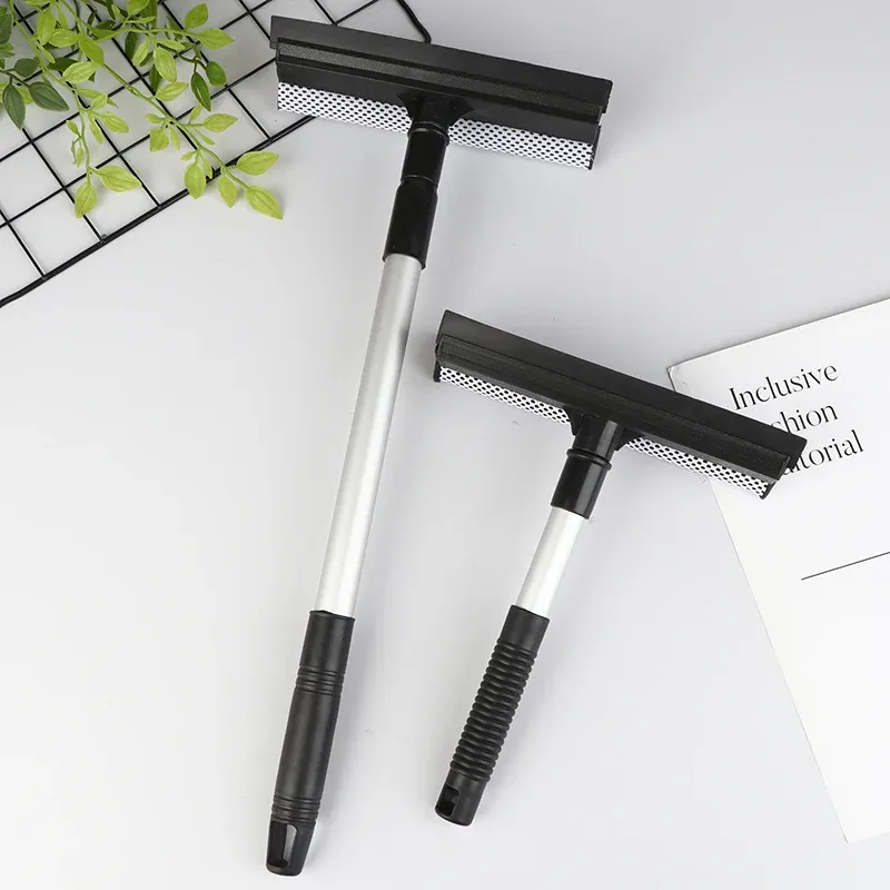 Raclette de nettoyage de vitres de voiture, perche à section unique/télescopique, brosse de nettoyage pour vitres, outil de nettoyage automobile 3