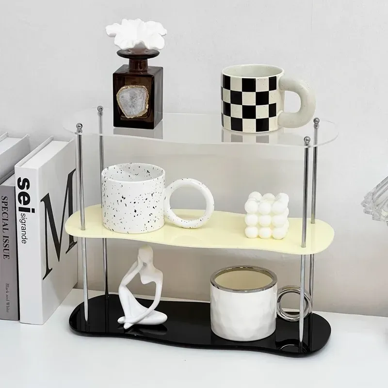 Organisateur en acrylique noir au design minimaliste