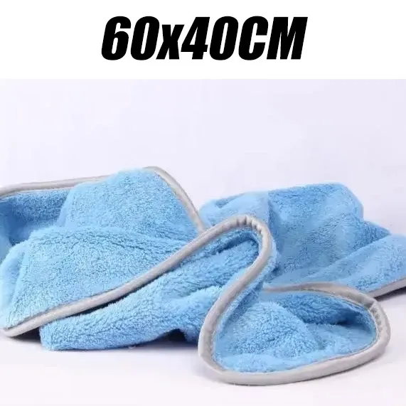 Chiffon de nettoyage moto en microfibre épaisse double couche, serviette de lavage auto absorbante pour séchage et détailing 12