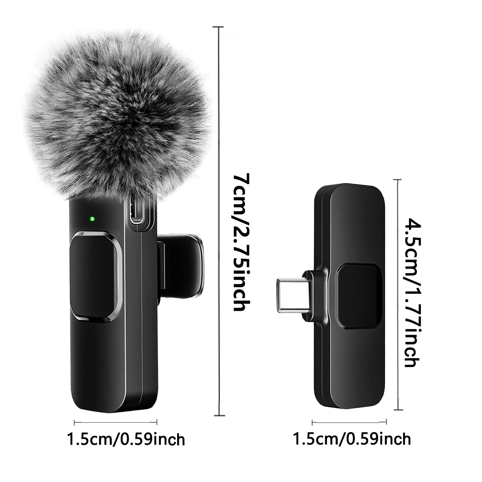 Détail du microphone cravate sans fil K60