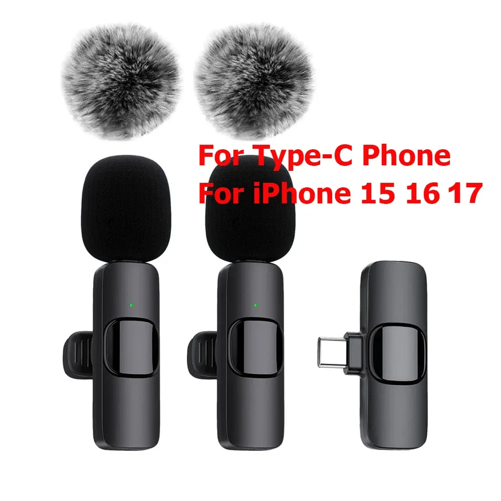 Microphone-cravate sans fil K60, micro d'enregistrement audio et vidéo compact pour iPhone, Android, ordinateur portable, diffusion en direct et téléphone mobile 10