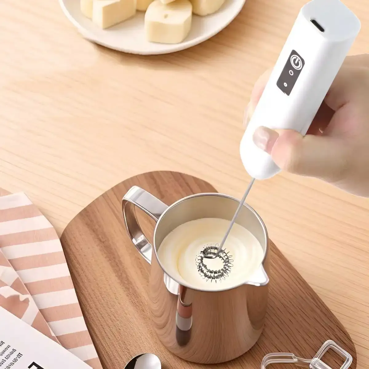 Mousseur à lait électrique, mousse de lait