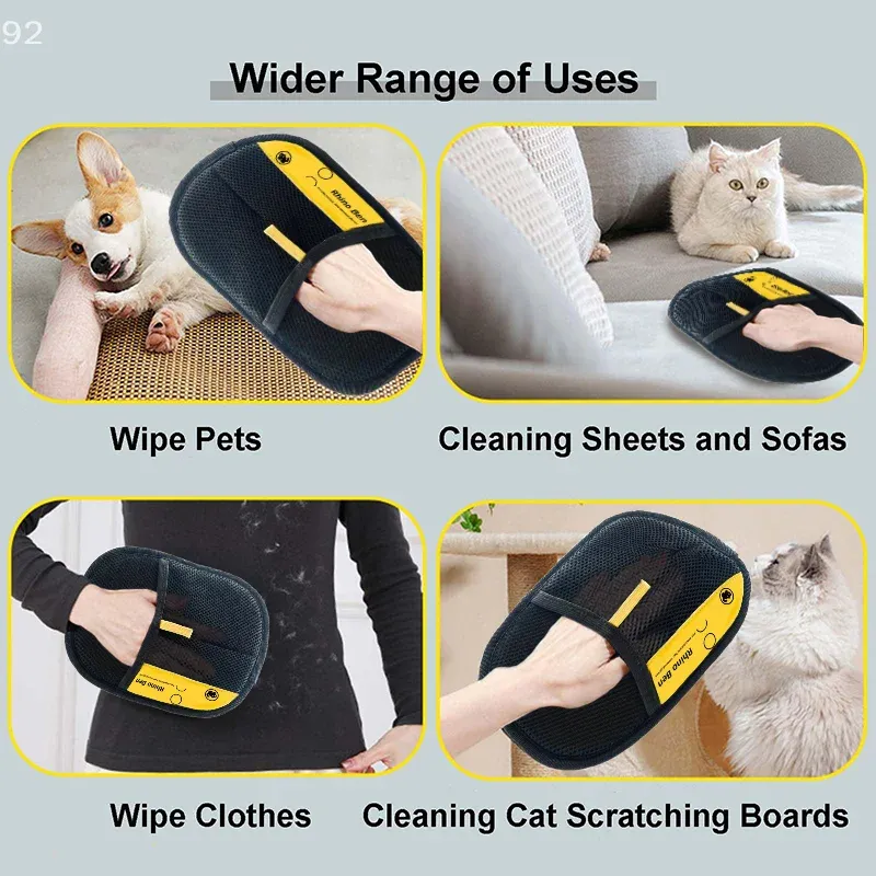 Gants d'épilation électrostatiques pour animaux de compagnie : chats et chiens 5