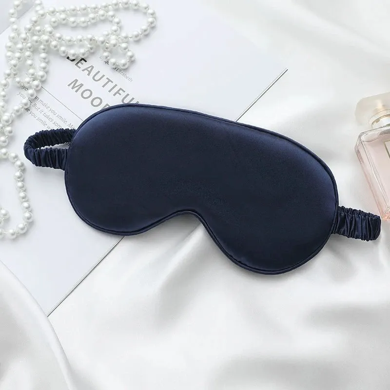 Masque de sommeil en soie douce 100 % occultant, sans pression oculaire, sangle réglable 8