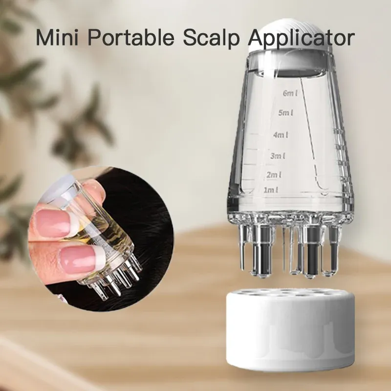 Applicateur portable mini pour cuir chevelu, peigne à liquide, peigne de massage des racines pour la pousse des cheveux, sérum et huile nourrissante - Image 1
