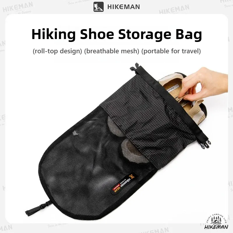 Sac de voyage étanche HIKEMAN en Dyneema pour chaussures, pochette de rangement portable anti-poussière pour accessoires de sacs d'extérieur - Image 1