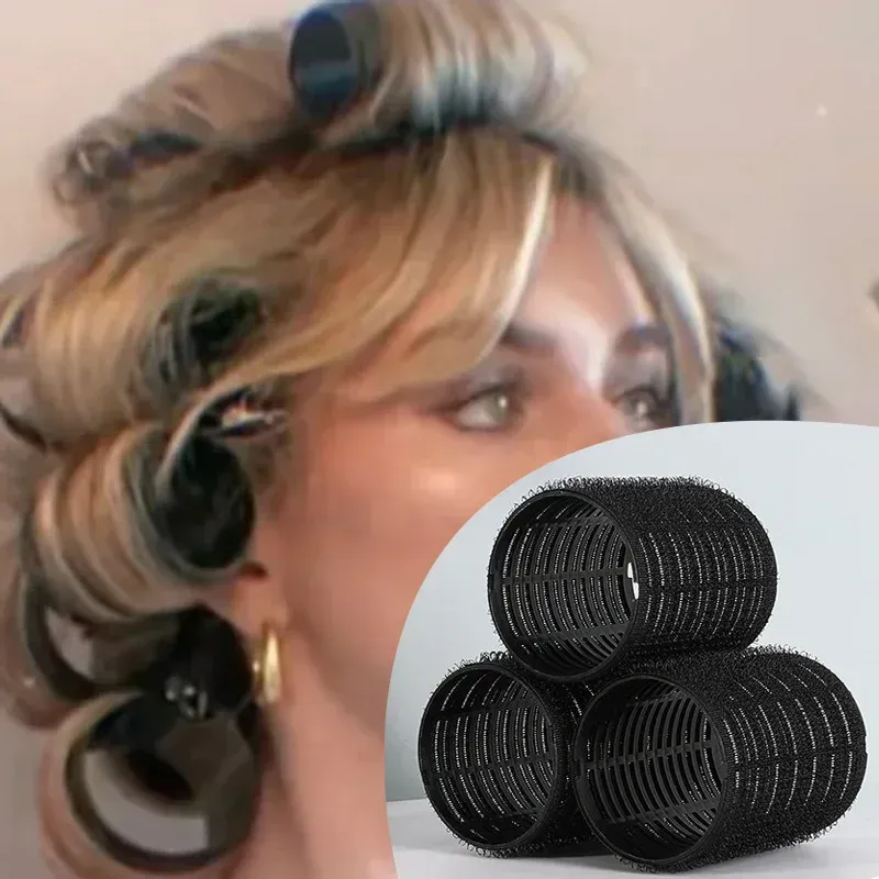 Bigoudis auto-adhésifs à crochet pour cheveux