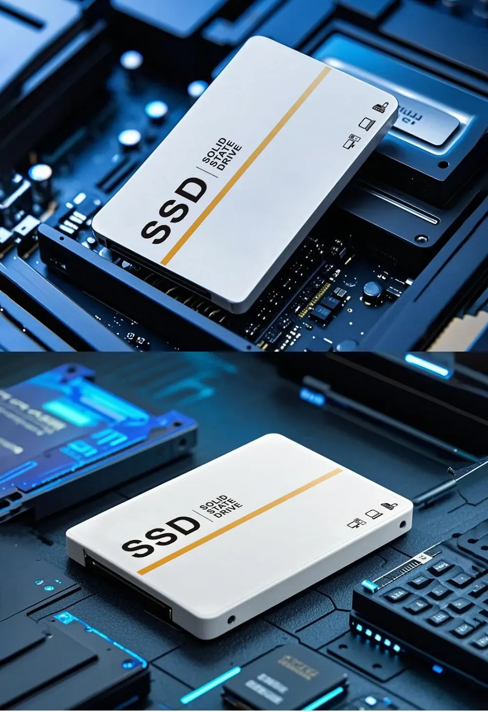 SSD présenté dans son environnement
