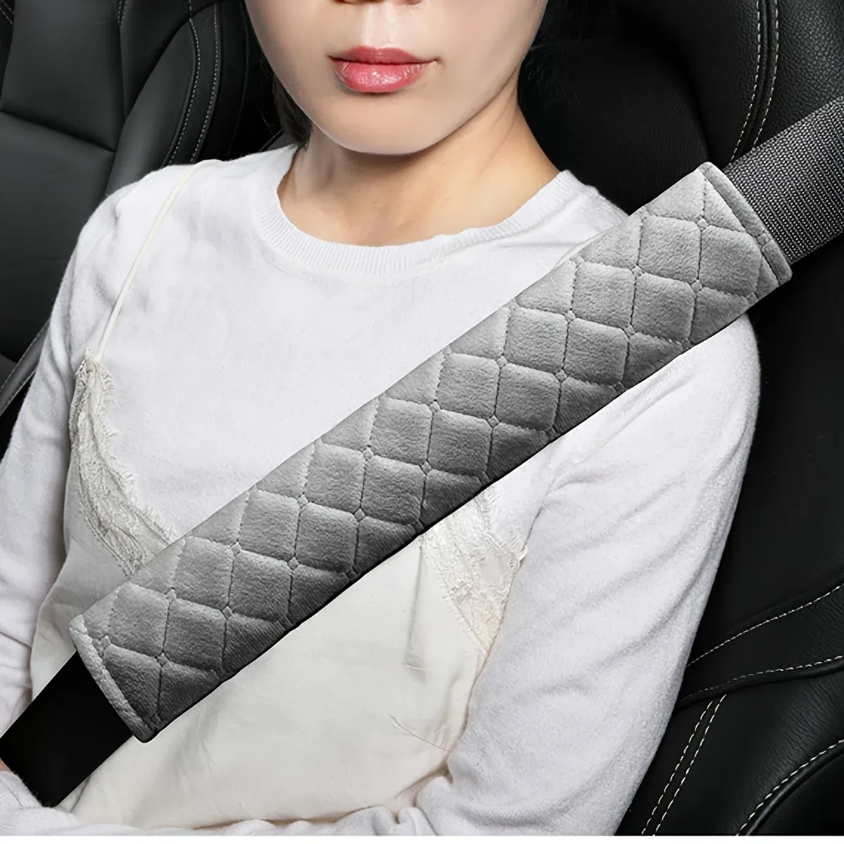 Housses de ceinture de sécurité réglables en velours doux, pour voiture, camion et SUV