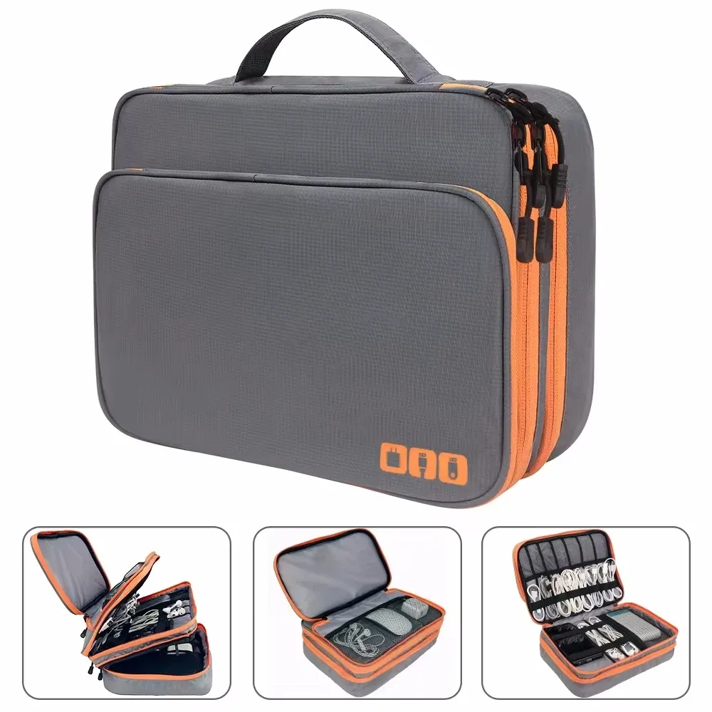 Organisateur multicouche pour câbles et accessoires électroniques