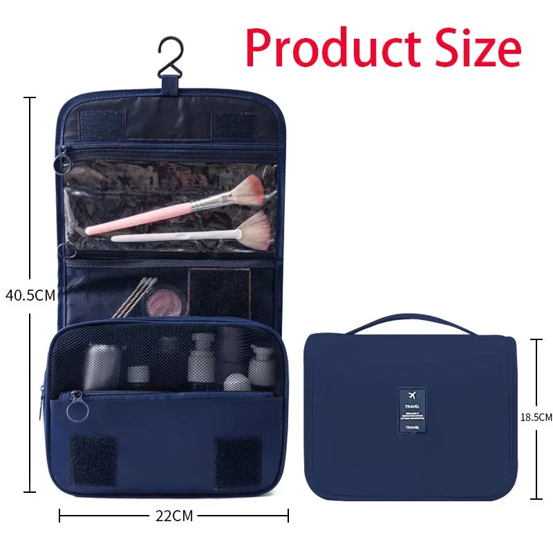Trousse de toilette de voyage haute capacité, vue d'ensemble
