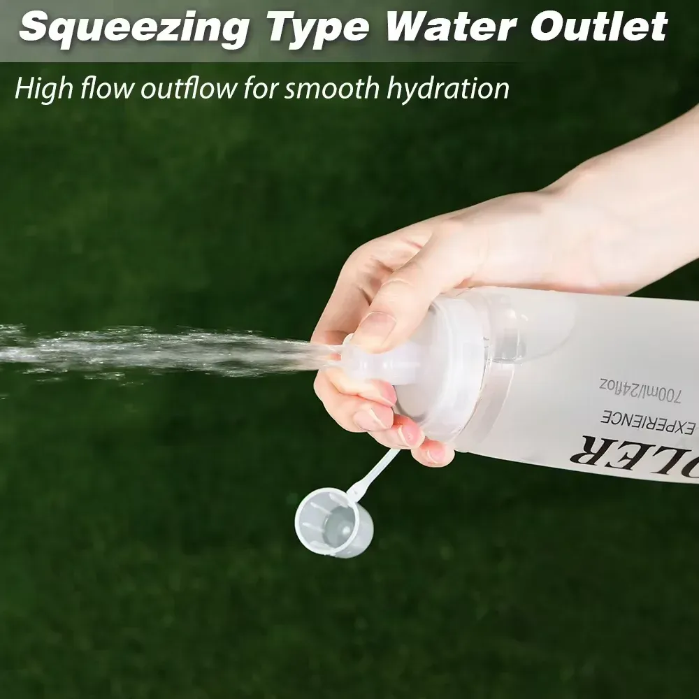 Bouteille d'eau de sport pliable sans BPA NEWBOLER pour la course à pied et la randonnée 4