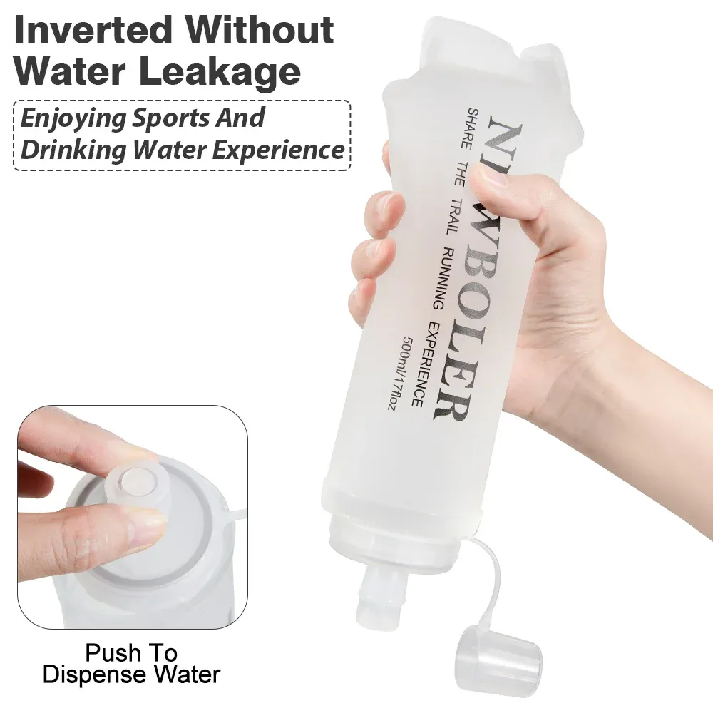 Bouteille d'eau pliable NEWBOLER, vue de détail