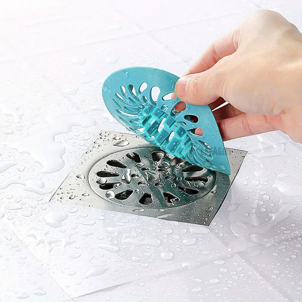 Filtre de vidange pour douche et baignoire, avec collecteur de cheveux anti-colmatage, facile à installer 2