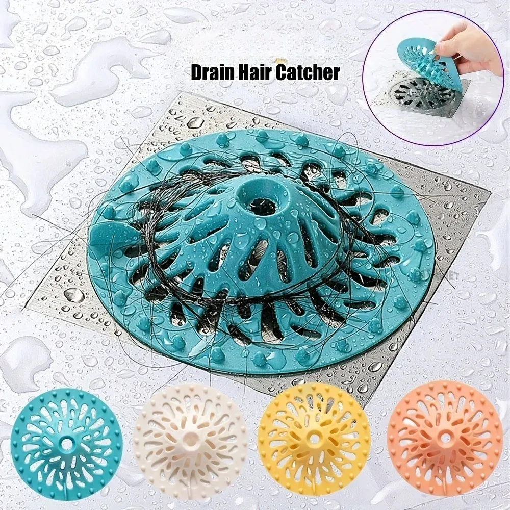 Filtre de vidange pour douche et baignoire, avec collecteur de cheveux anti-colmatage, facile à installer