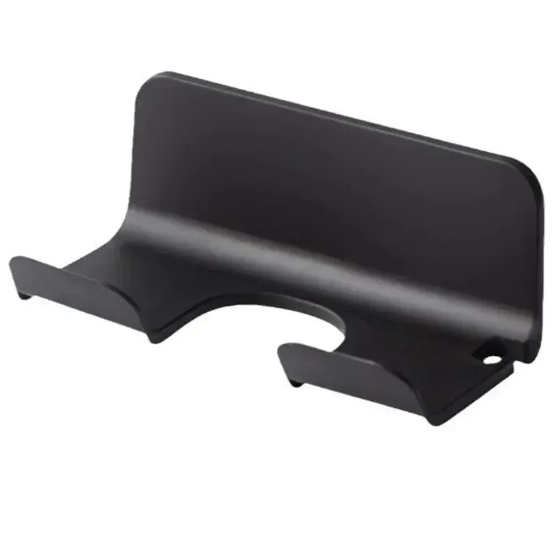 Support mural pour sèche-cheveux sans perçage en ABS, coloris blanc et noir 7