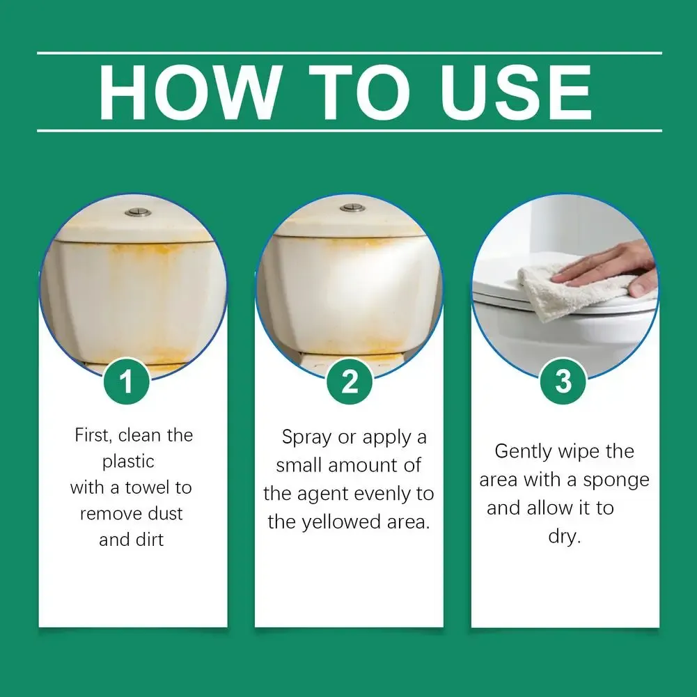 Nettoyant anti-jaunissement multi-usages pour phares, électroménagers et toilettes 5