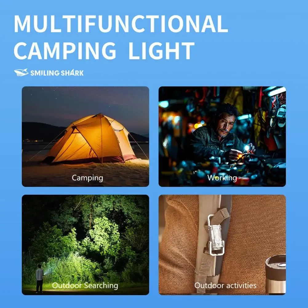 Lampe de poche COB en utilisation nocturne