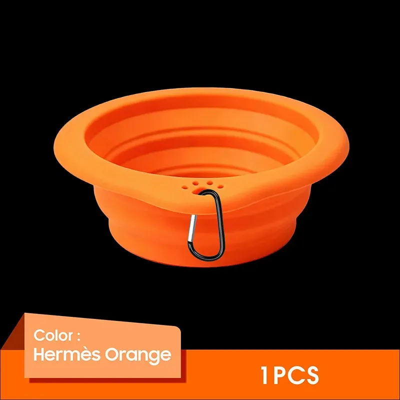 Gamelle pliable en silicone pour chien et chat avec mousqueton, idéale pour le voyage, la randonnée et le camping 7