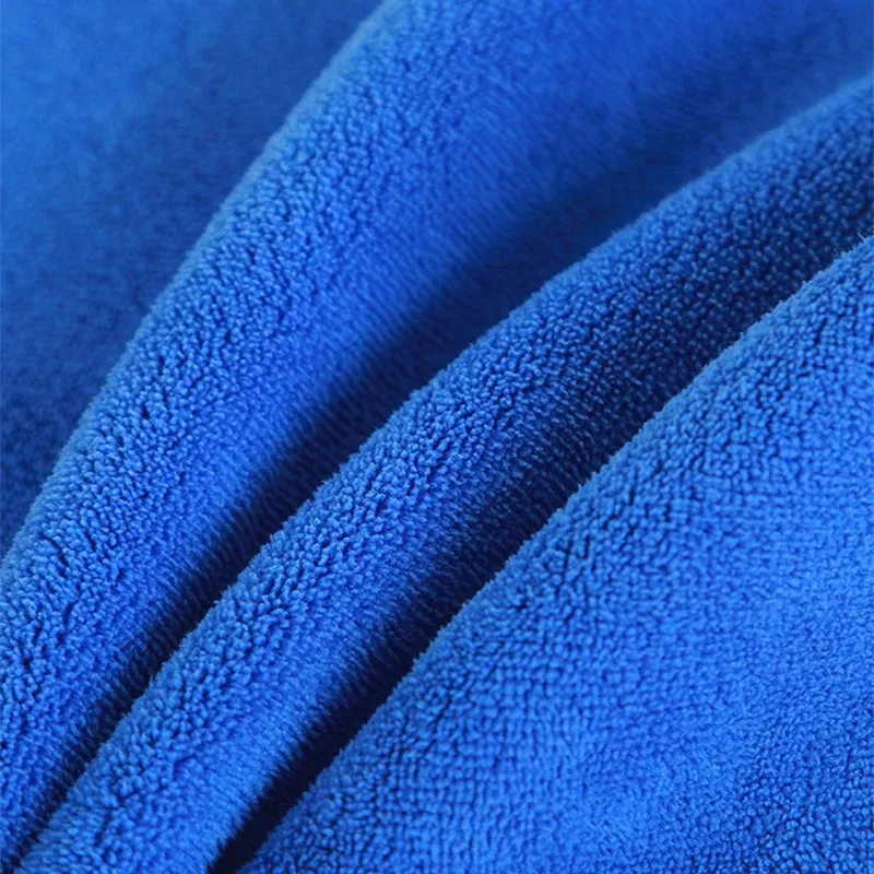 Serviette de lavage et de séchage en microfibre pour voiture, à ourlet finition 4