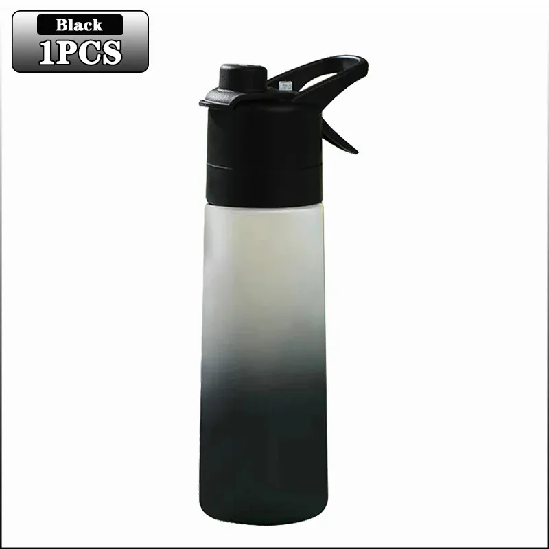 Lot de 1 à 4 bouteilles d'eau pulvérisatrices grande capacité avec paille, finition dégradé givré, pour sports de plein air et voyages 20