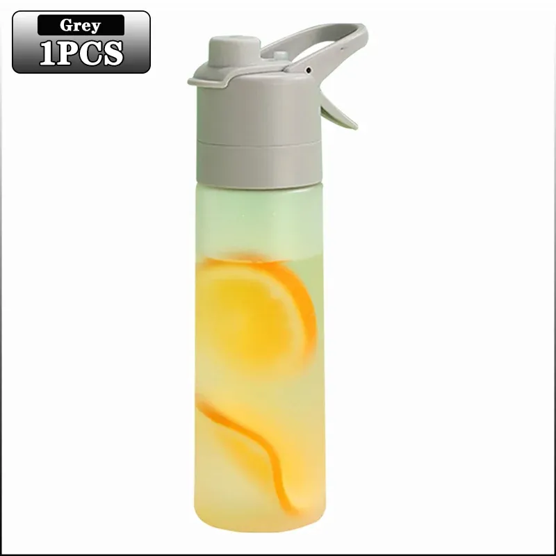 Lot de 1 à 4 bouteilles d'eau pulvérisatrices grande capacité avec paille, finition dégradé givré, pour sports de plein air et voyages 13