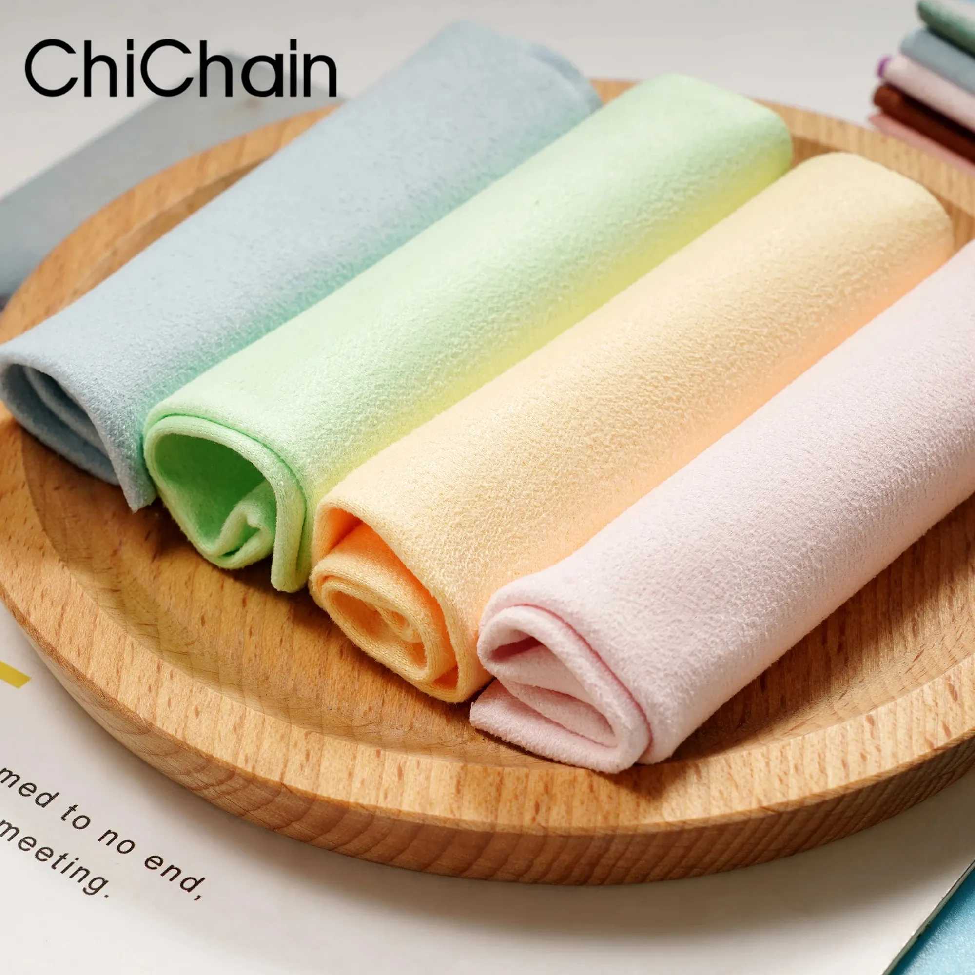 Lot de 5 chiffons de nettoyage en microfibre pour lunettes, écrans et lentilles, 15 x 18 cm, couleur aléatoire - Image 1