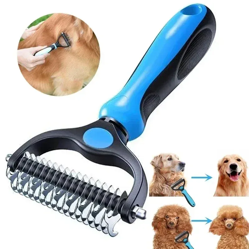 Brosse de démêlage tout-en-un pour animaux de compagnie
