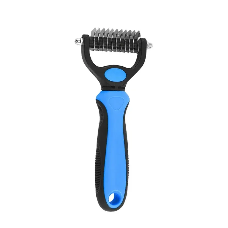 Brosse de démêlage pour animaux de compagnie autonettoyante, peigne pour chat et outil de toilettage pour chiens et chats 7