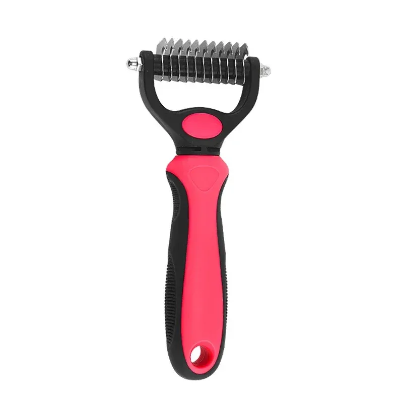 Brosse de démêlage pour animaux de compagnie autonettoyante, peigne pour chat et outil de toilettage pour chiens et chats 9