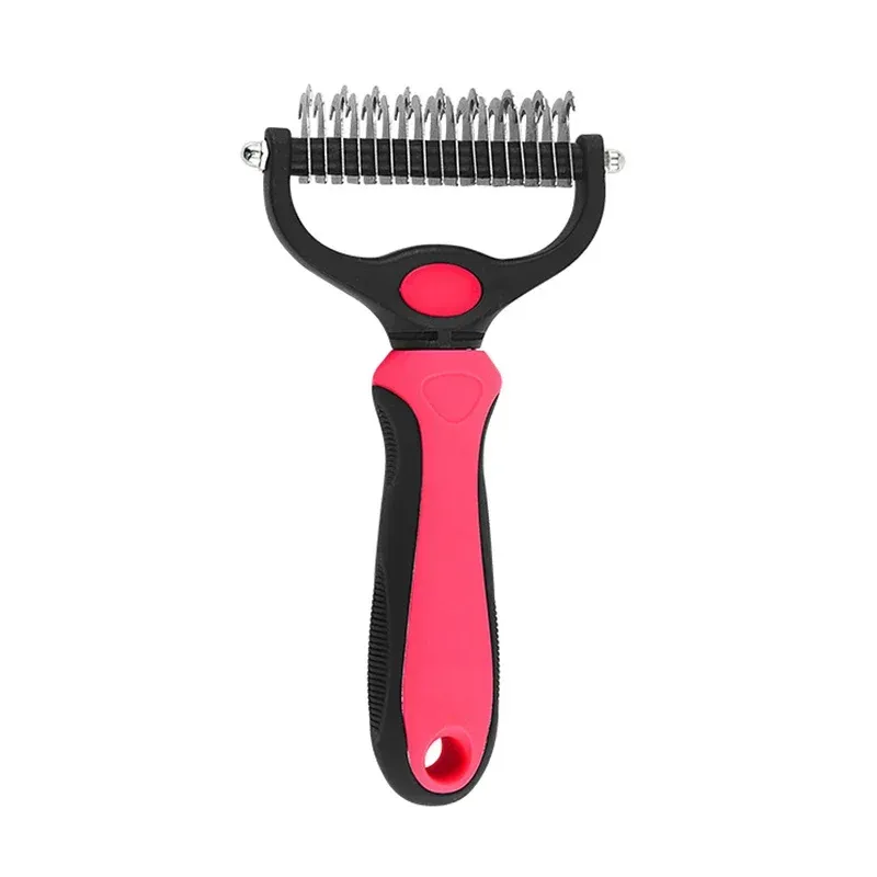 Brosse de démêlage pour animaux de compagnie autonettoyante, peigne pour chat et outil de toilettage pour chiens et chats 10