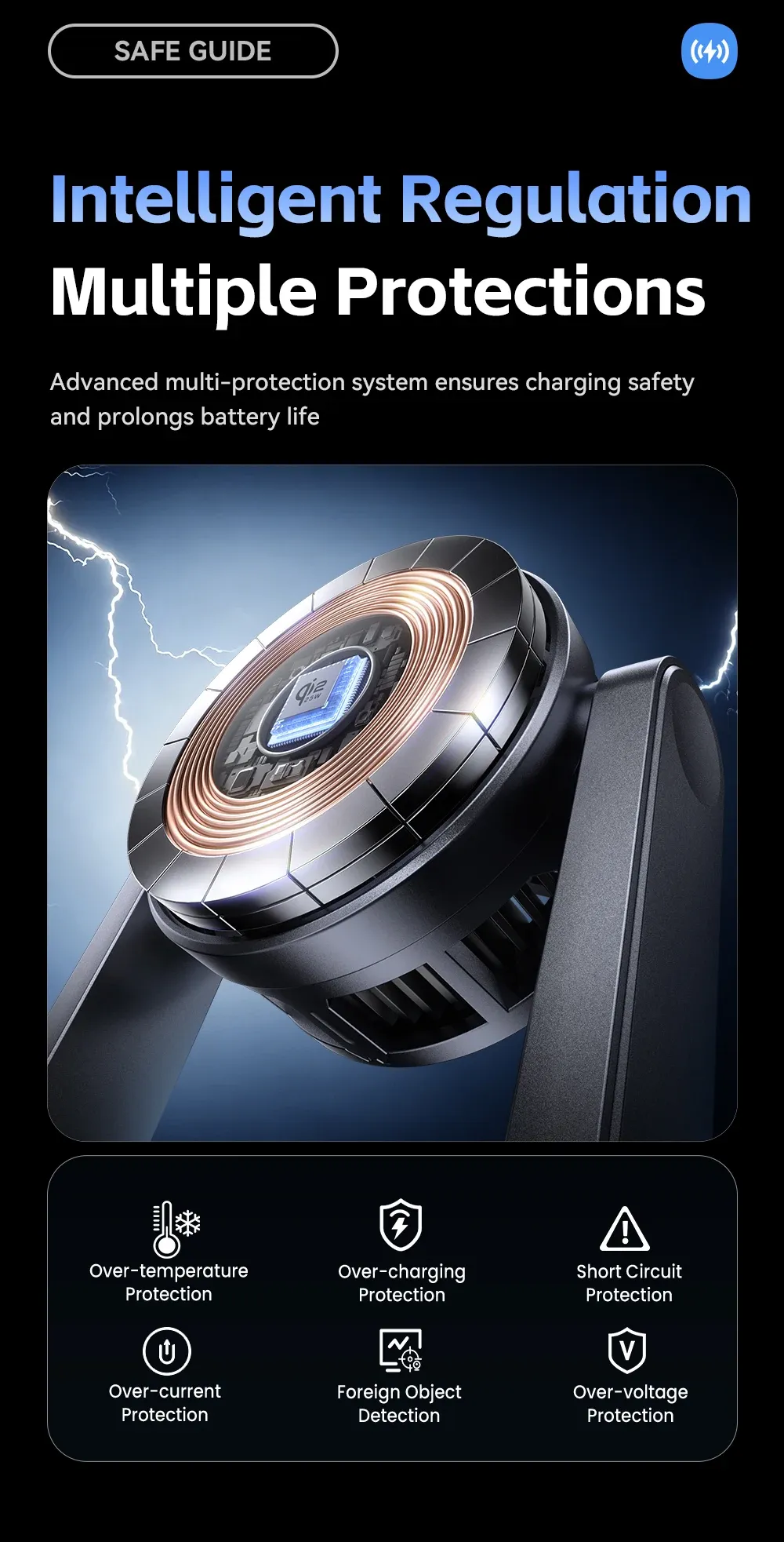 Chargeur magnétique 3-en-1 lifestyle