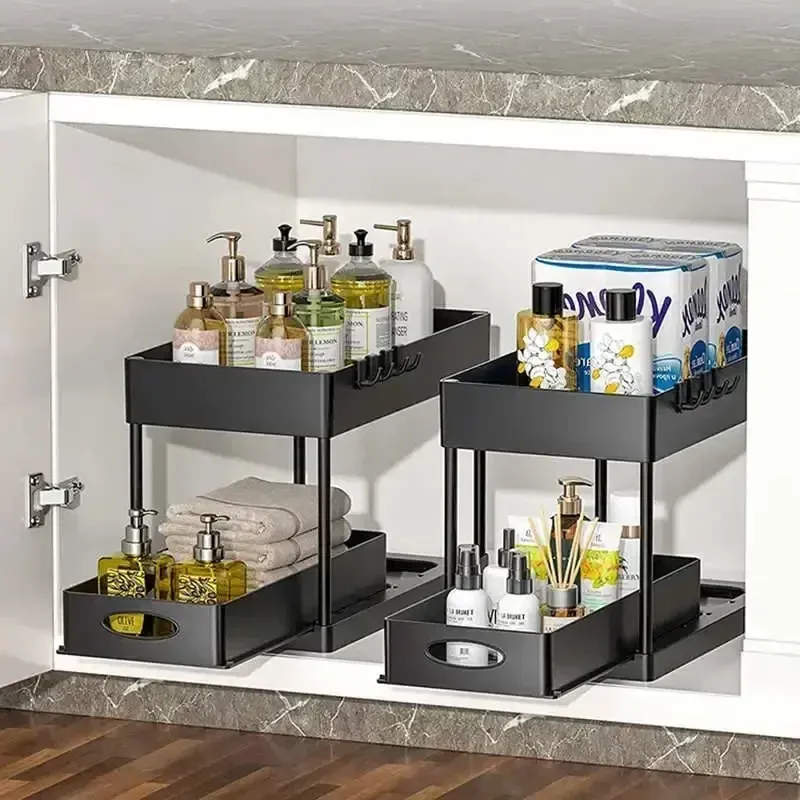 Organisateur sous évier pour salle de bain, détail