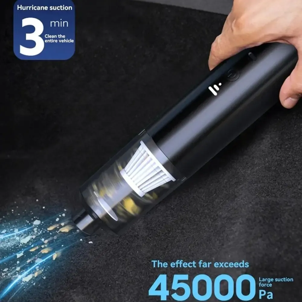 Ensemble aspirateur de voiture sans fil, puissant et silencieux, avec mini souffleur 3