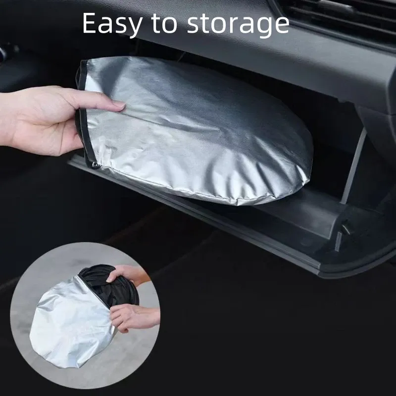 Pare-soleil pliable, détails complémentaires