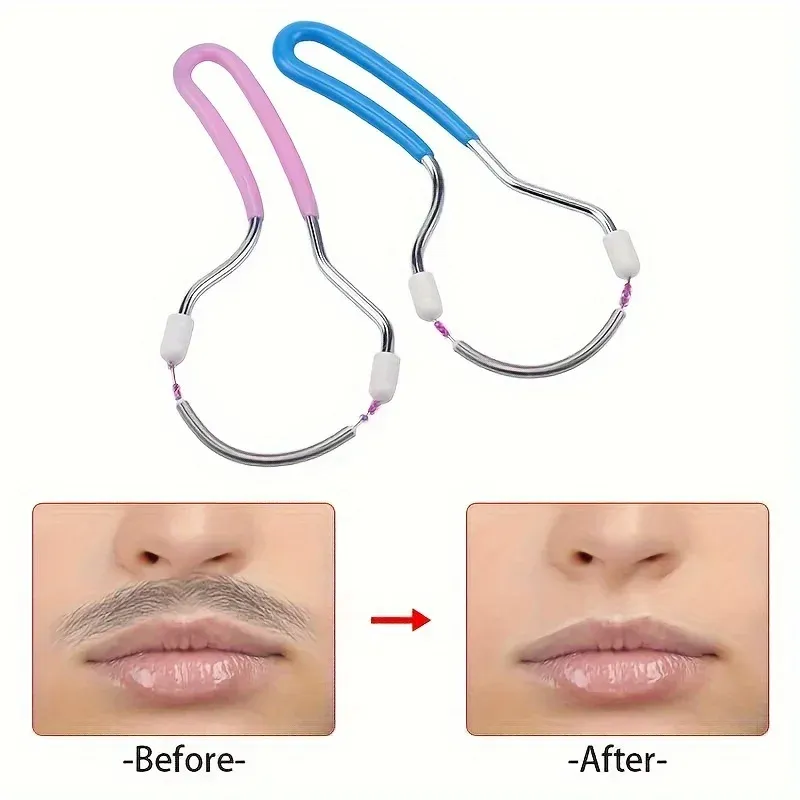 Épilateur facial pour femmes, élimine les poils indésirables de la lèvre supérieure, du menton et du visage, épilateur à ressort portatif pour une peau lisse 6