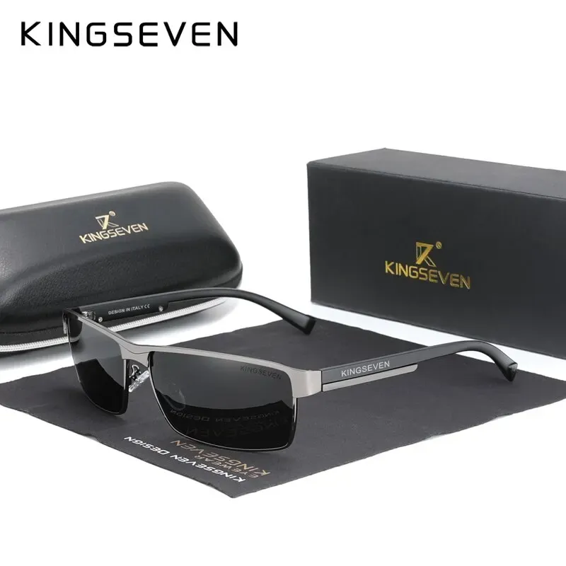 KINGSEVEN Lunettes de soleil photochromiques polarisées pour hommes et femmes, lunettes caméléon à protection UV400 et anti-éblouissement 8
